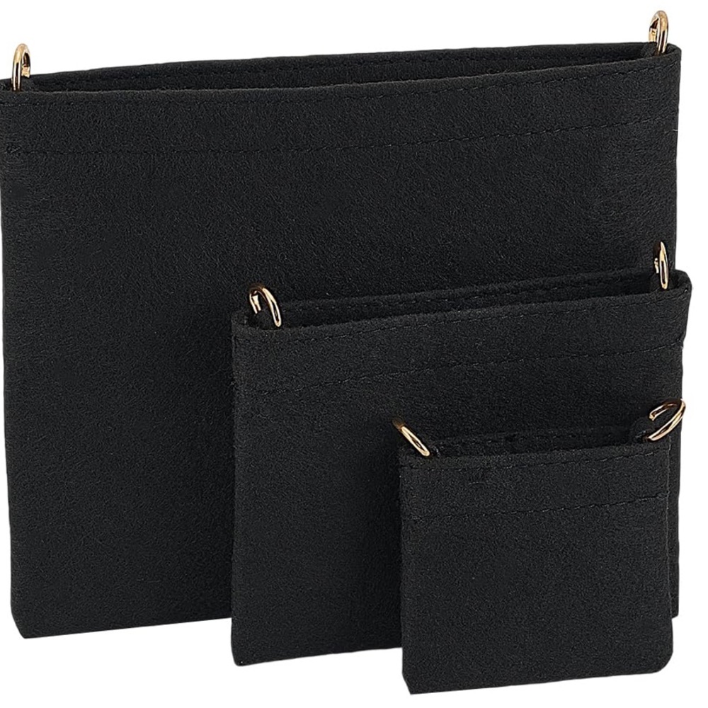 Black Envelope Bag  insert  1pc pick size only the medium one left
